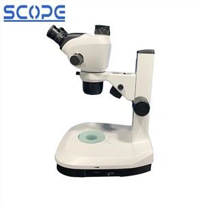Zoom tal-Mikroskopju Stereo Trinocular Bid-Dawl LED